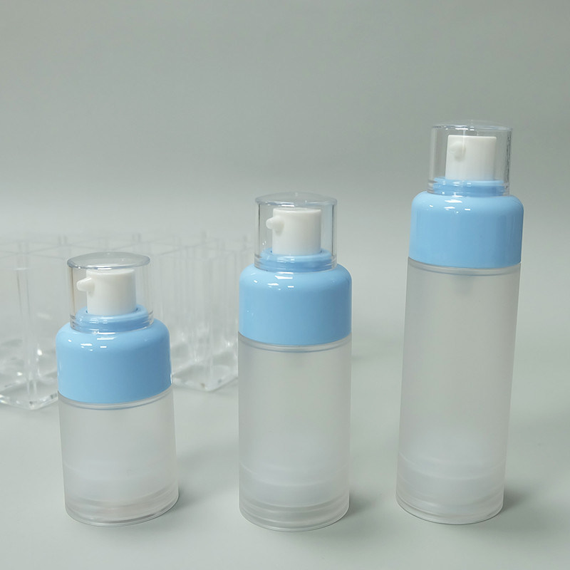 JL-AB125 Unique Shape Airless Cosmetic Pump Bottles 0.09ml Dosage AS Single Wall