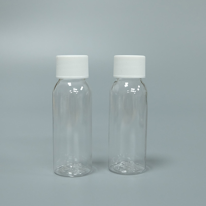 JL-PET0701  Plastic PET Custom Cosmetic Bottles 30ml Cylinder