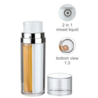JL-LB321 Dual Chamber 1:3 Plastic Lotion Bottles