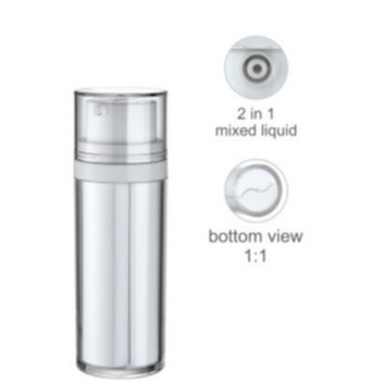 JL-LB322 Dual Chamber 1:1 Plastic Lotion Bottles Twin Bottles