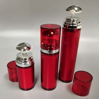 JL-AB220 Chemical Compatibility Red Airless Bottle 15ML 30ML 50ML Cosmetic Liquid