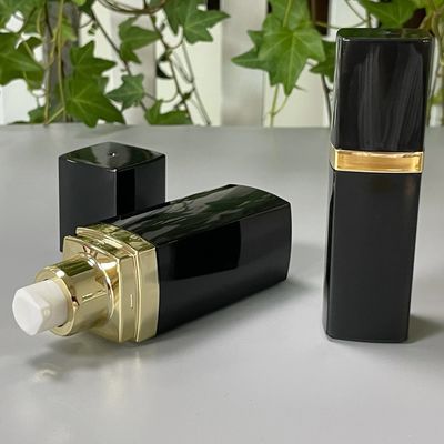 JL-AB219 Screw Sealing Square Cosmetic Airless Pump Bottles 15ml 30ml 50ml PP Inner