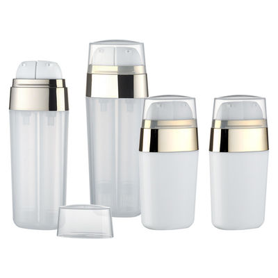 JL-AB213  Dual Chamber Plastic Airless Bottles 15ml 20ml 30ml 40ml PP Airless Bottle
